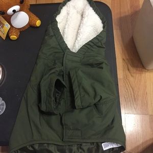 American Beagle Outfitters Dog Green Parka/Jacket